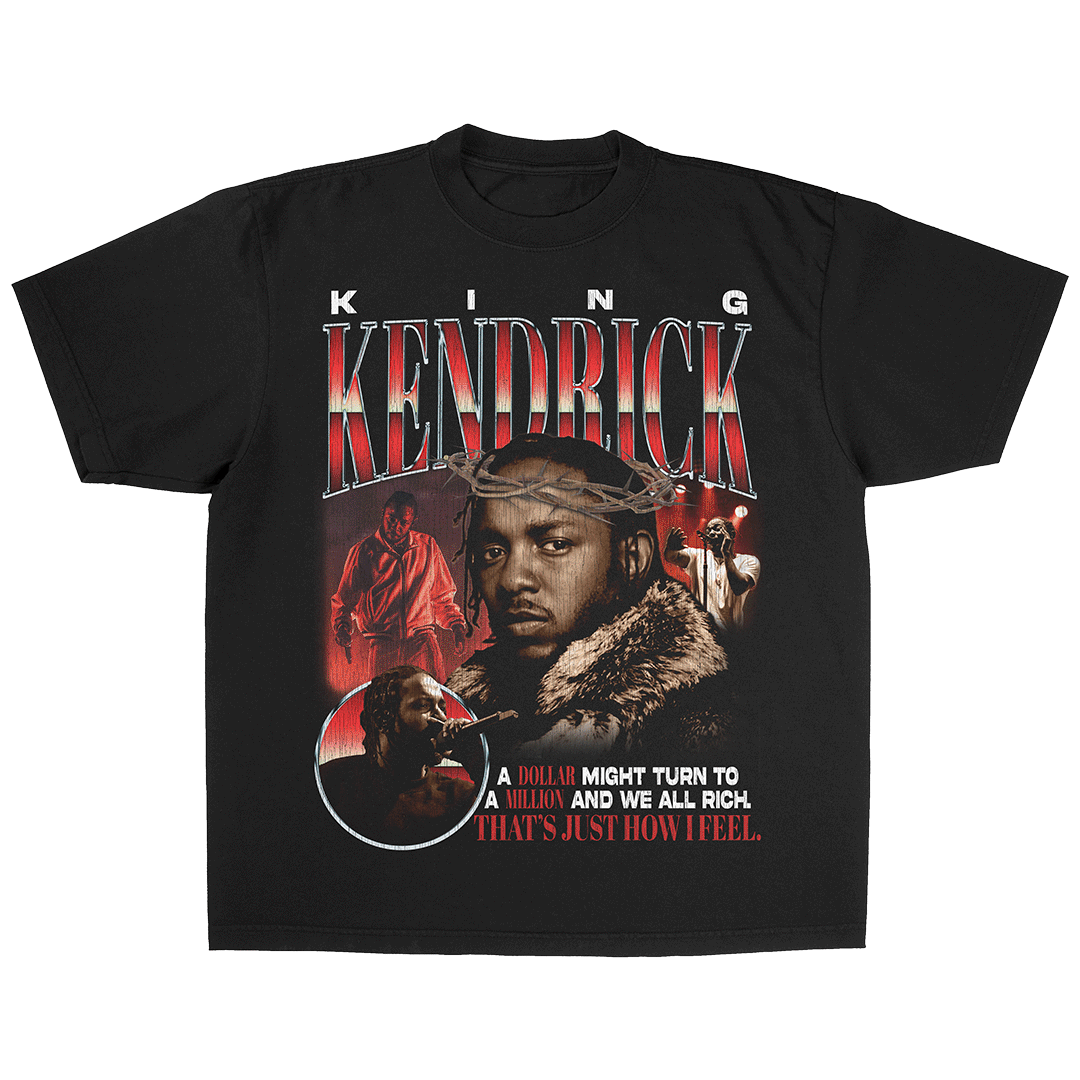 King Kendrick Lamar Tee (Pigment Dyed Black)