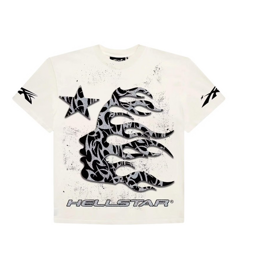 Hellstar Glitter P2P T-shirt (White/Black)