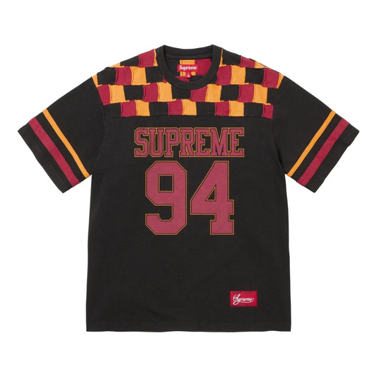 Supreme Patchwork Yoke Football Top (Black)