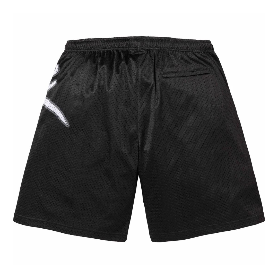 Supreme Big Script Mesh Short (Black)