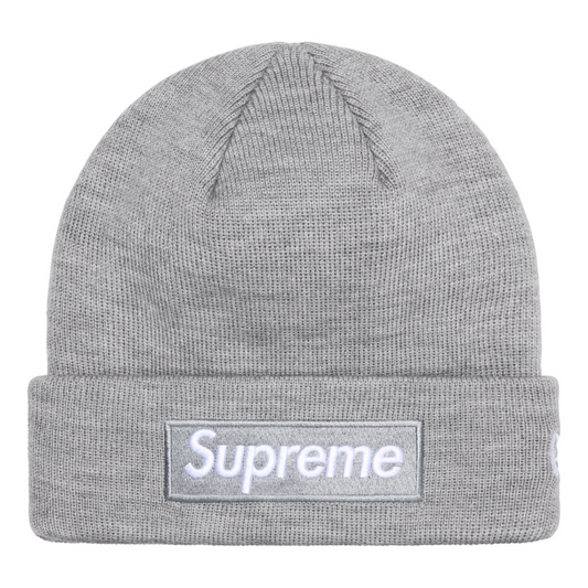 Supreme New Era Box Logo Beanie (FW24)(Grey)