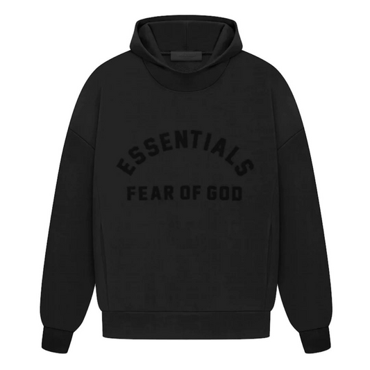 Fear of God Essentials Arch Logo Hoodie (Jet Black)