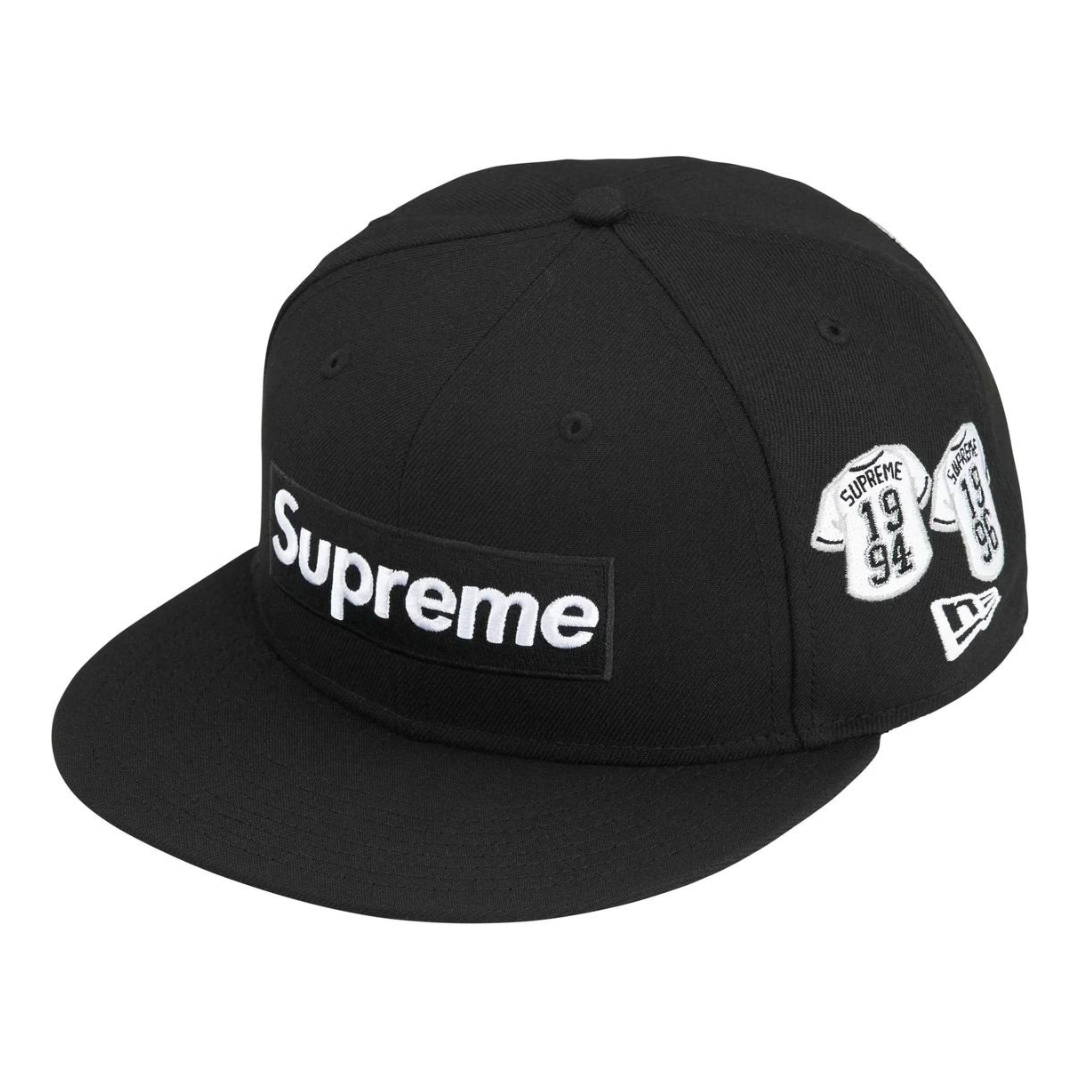 Supreme Jerseys Box Logo New Era Fitted (Black)