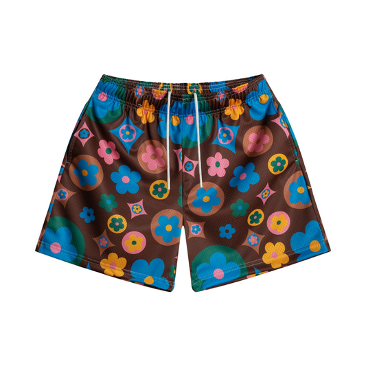 Bravest Studios Flower Shorts (Brown)