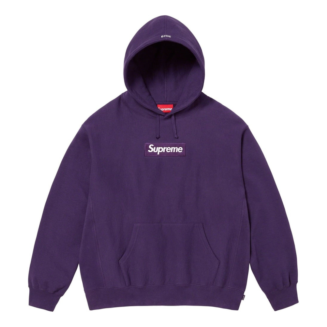 Supreme Box Logo Hoodie (Dark Purple) (FW23)