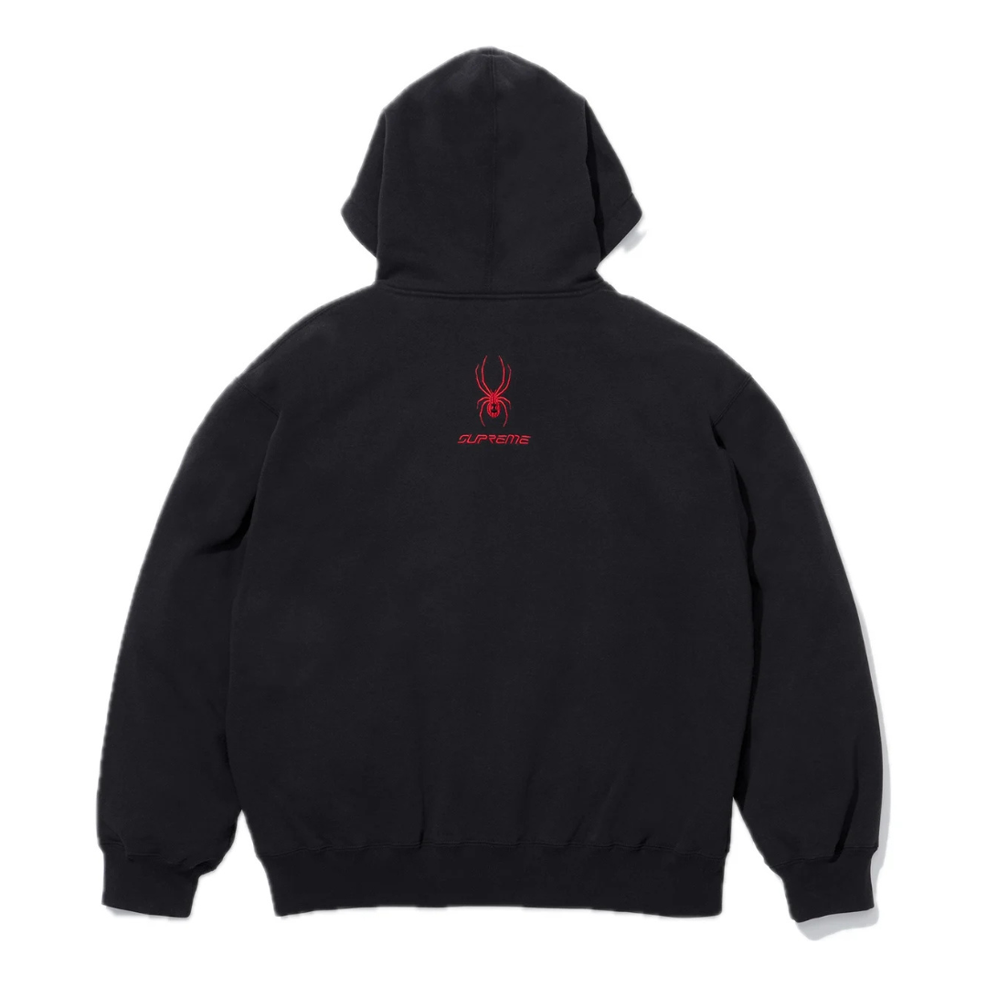 Supreme Spyder Zip Up Hoodie (Black)