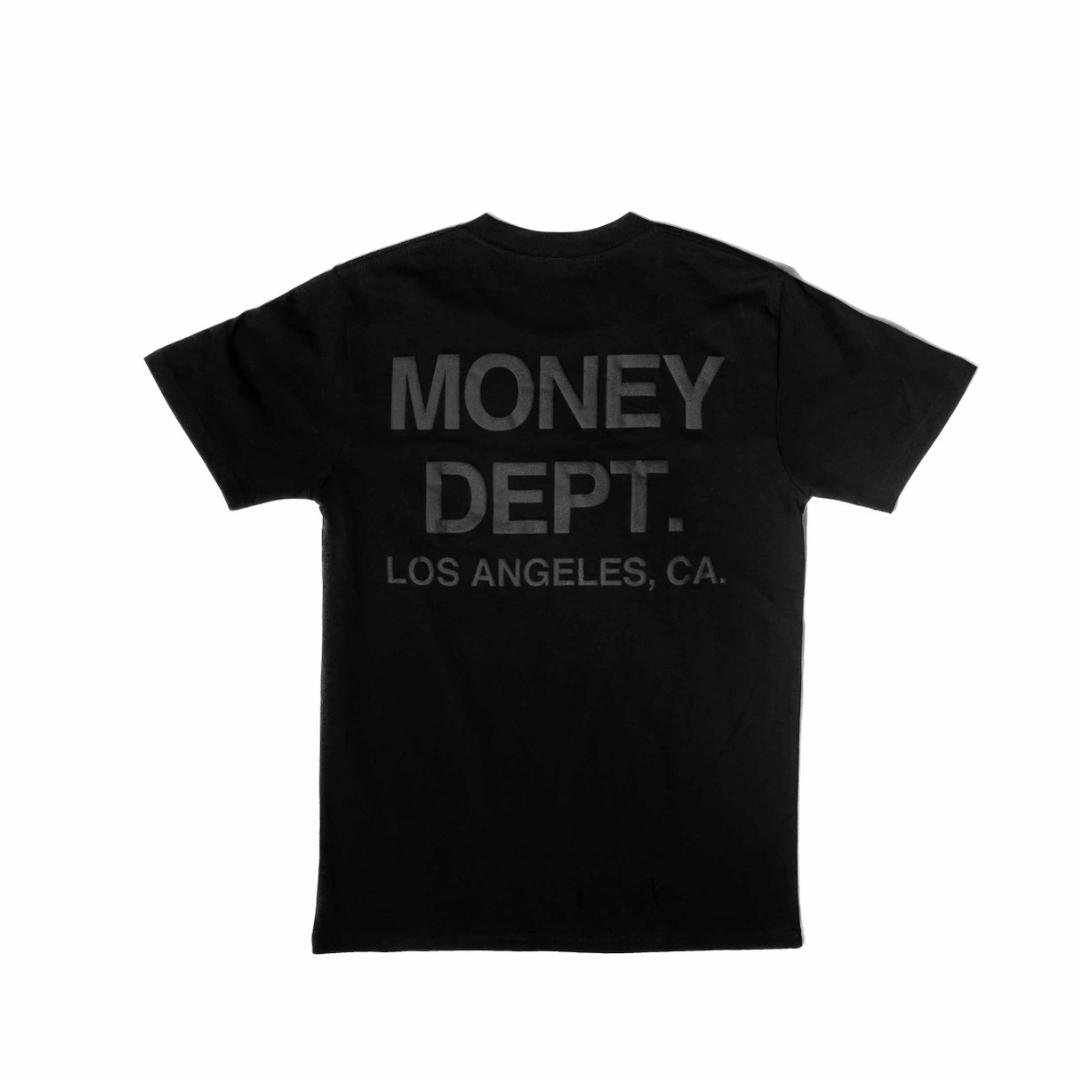 Money Dept Tee Puff Print (Black)