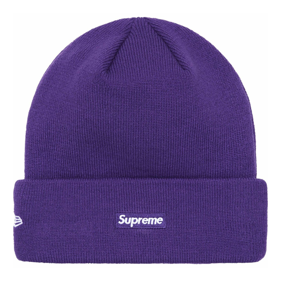 Supreme New Era Script Beanie (Purple)