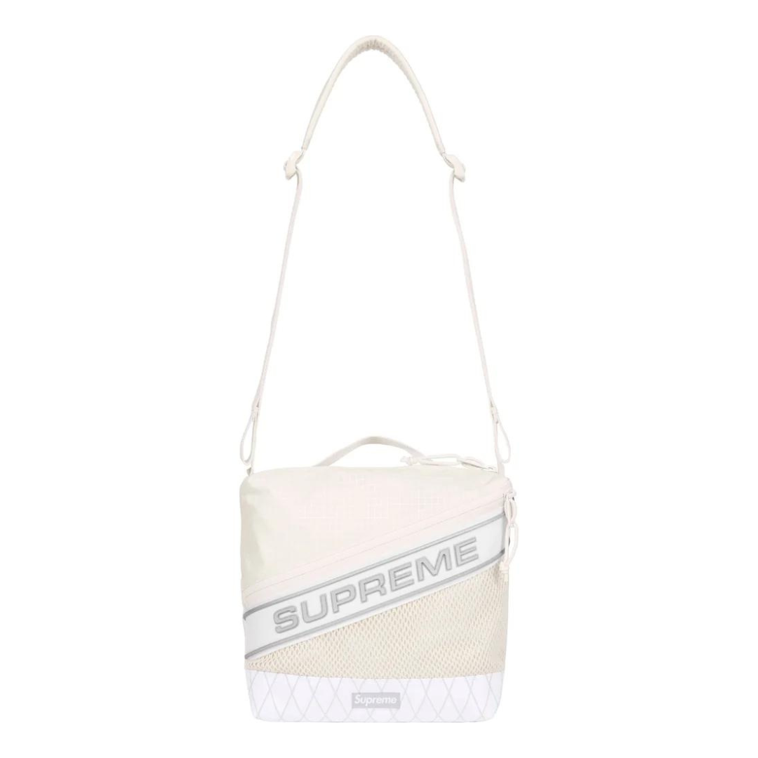 Supreme Logo Shoulder Bag (White)