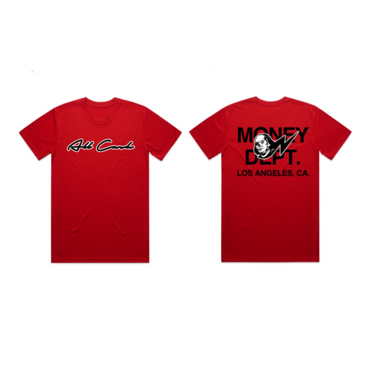 Money Dept x All Cash Logo Tee (Red)