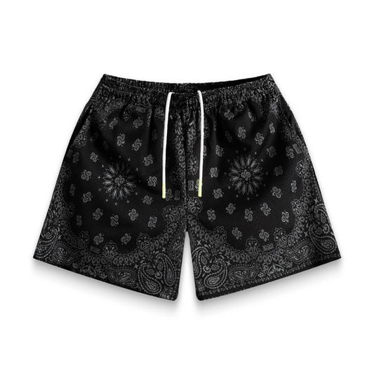 Bravest Studios Paisley Shorts (Black)