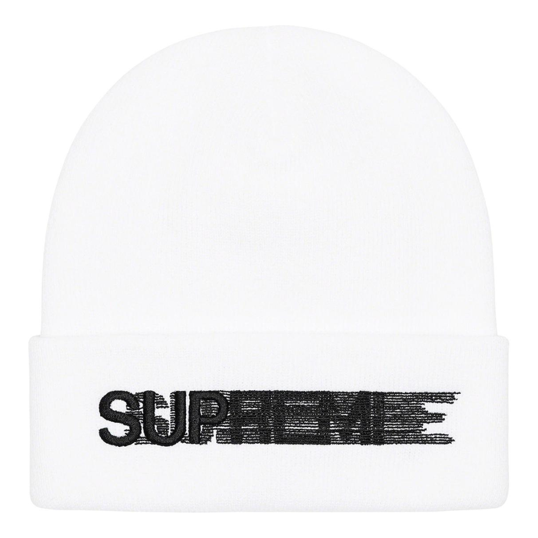 Supreme Motion Logo Beanie (SS23)(White)