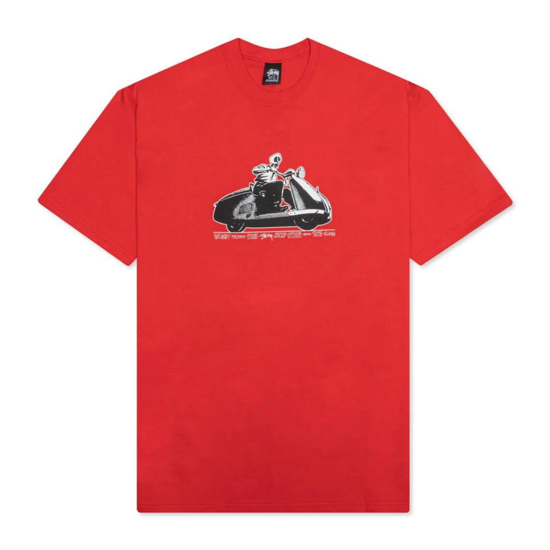Stussy Skull Scooter Tee (Red)
