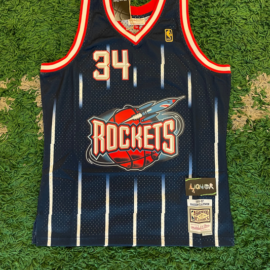 NBA Swingman Road Jersey Rockets Hakeem Olajuwon