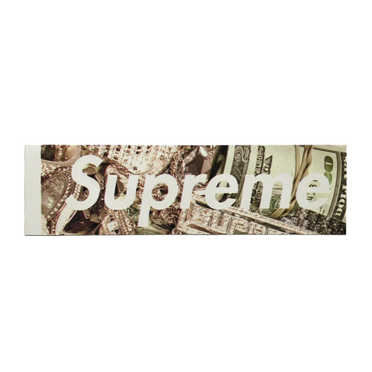 Supreme Money 'Bling' Box Logo Sticker